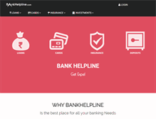 Tablet Screenshot of bankhelpline.com